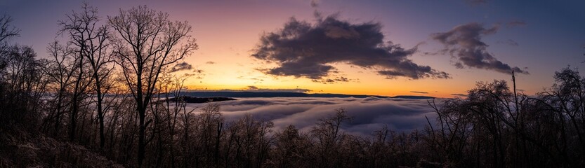 Sunrise pano Shenandoah valley
