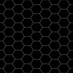 Seamless mosaic pattern. Hexagons ornament. Grid background. Ancient ethnic motif. Geometric grate wallpaper. Parquet backdrop. Digital paper, textile print. Honeycomb vector illustration.
