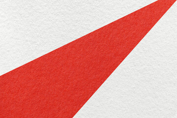 Fototapeta premium Texture of old craft white and red color paper background, macro. Structure of vintage abstract cardboard