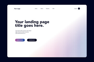 Dotted Corner Landing Page