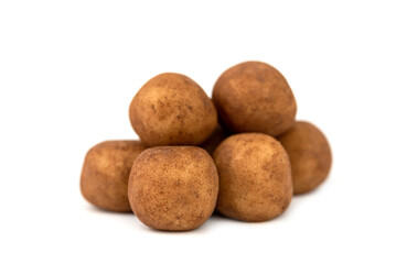 Fototapeta na wymiar The Brown Marzipan Chocolate Balls