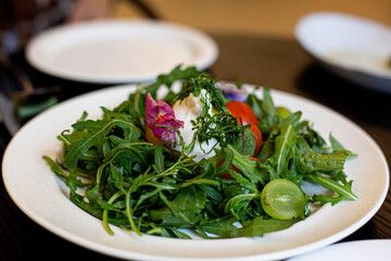 Burrata cheese salad with Rucola