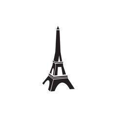 Eiffel tower in Paris. Isolated on white background,vector design.