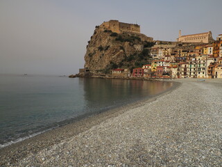 Fototapeta na wymiar town of Scilla in Calabria, Italy. Strait of Messina