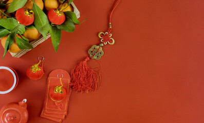 Chinese new year decoration traditional lunar new year red envelopes are considered lucky money during next year