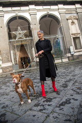alternative contemporary beauty, in the streets of Naples