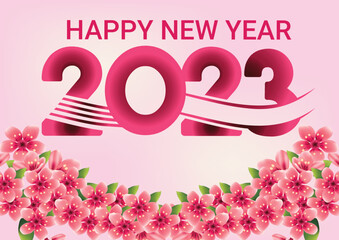Happy new year 2023 banner