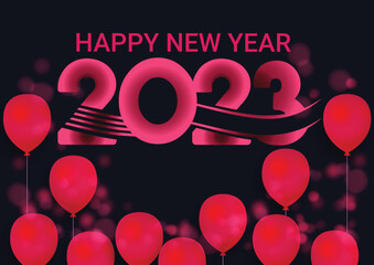 Happy new year 2023 banner