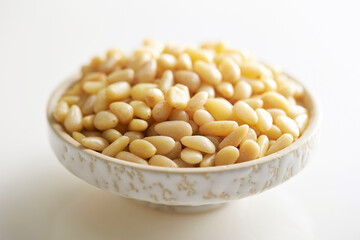 pine nuts in a bowl