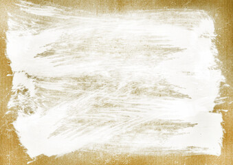 Old retro brown paper with free space for inscriptions. paper with a hole