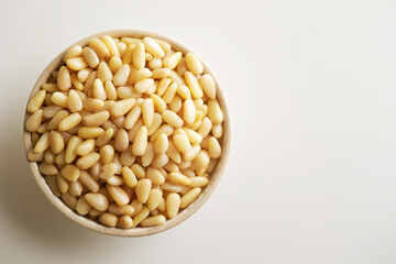 pine nuts in a bowl