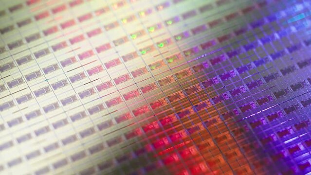 Silicon Wafers and Microcircuits,slice of semiconductor material, used in electronics for the fabrication of integrated circuits.