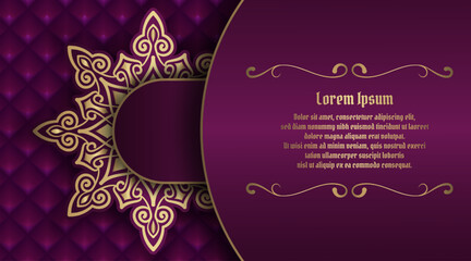 luxury background, with mandala ornament