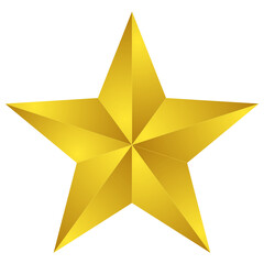 3d PNG gold star 
