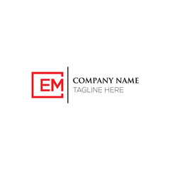 EM letter logo design on black background. EM creative initials letter logo concept. EM letter design. EM letter design on white background. EM logo vector.
