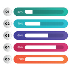 Fototapeta premium Infographics Numbers 20