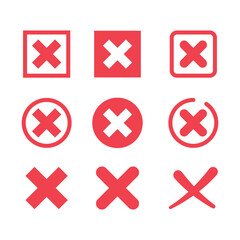 Obraz premium Multiple Different Red Crosses