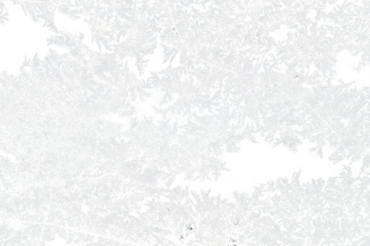 snow frost in the form of natural patterns on the window pane against the background of the morning sky