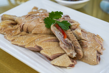 A delicious Chinese dish, boiled duck