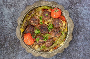 The famous dish of the Southeast Anatolian region, sogurme kebab
