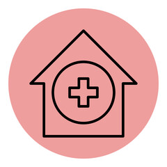Obraz premium hospital icon