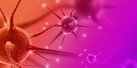 3d render Corona virus microscopic view
