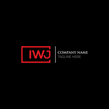 IWJ letter logo design on black background. IWJ creative initials letter logo concept. IWJ letter design. IWJ letter design on white background. IWJ logo vector.
