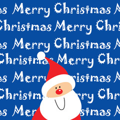 Santa clause with Christmas background ornaments