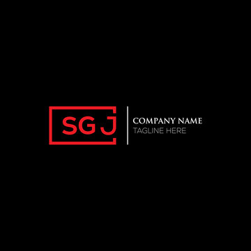 SGJ letter logo design on black background. SGJ creative initials letter logo concept. SGJ letter design. SGJ letter design on white background. SGJ logo vector.
