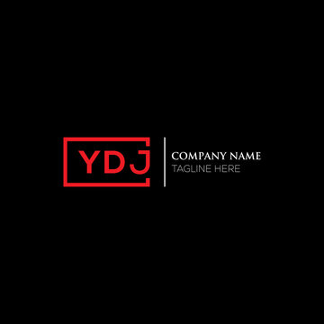 YDJ letter logo design on black background. YDJ creative initials letter logo concept. YDJ letter design. YDJ letter design on white background. YDJ logo vector.
