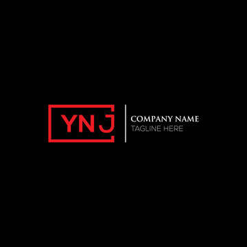 YNJ letter logo design on black background. YNJ creative initials letter logo concept. YNJ letter design. YNJ letter design on white background. YNJ logo vector.
