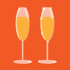 New Year Wine Glasses