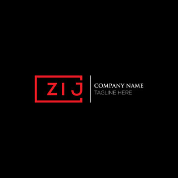 ZIJ letter logo design on black background. ZIJ creative initials letter logo concept. ZIJ letter design. ZIJ letter design on white background. ZIJ logo vector.
