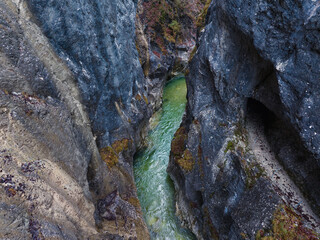 Kaiserklamm Gorge in Tyrol in the Austrian Alps