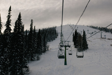 ski lift chairs © Ринат Файзулин
