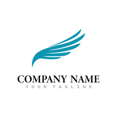 Wing illustration logo and symbol vector design