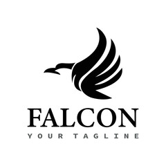 Fototapeta premium falcon Flaying Bird Logo abstract. design template, vector illustration