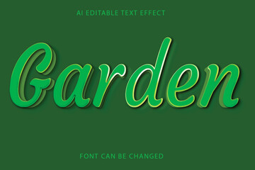 Garden text effect