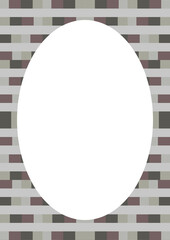 Circle Frame Background with Decorated Borders