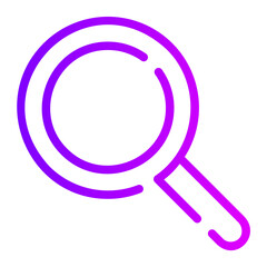 magnifying glass gradient icon