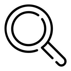 magnifying glass line icon