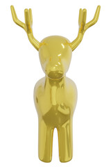 3D reindeer model isolated.