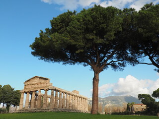 Paestum greek ruins in Campania, Italy - ancient civilizations
