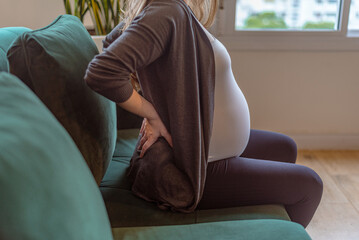 pregnant woman with lower back pain