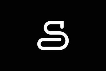 Outstanding Professional Trendy Awesome Artistic G Or S Initial Based Alphabet Logo Design Template