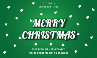 Merry Christmas text effect design 