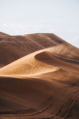 Sand texture in Morocco Sahara Merzouga Desert portrait oriented