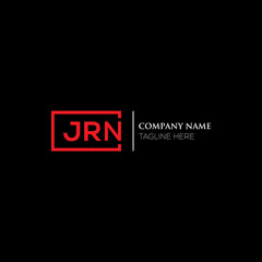 JRN letter logo design on black background. JRN creative initials letter logo concept. JRN letter design. JRN letter design on white background. JRN logo vector.
