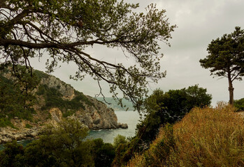 Coast in Paleokastritsa.