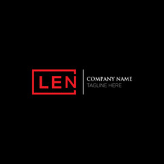 LEN letter logo design on black background. LEN creative initials letter logo concept. LEN letter design. LEN letter design on white background. LEN logo vector.
